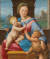 라파엘로, ‘성모자와 세례 요한’, 1510년경, 목판에 유화, 38.9x32.9㎝, 내셔널갤러리 런던.