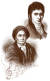 젊은 시절 베토벤의 초상(위 사진), 베토벤의 할아버지를 그린 판화(아래 사진). [중앙포토]