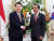 윤석열 대통령과 조코 위도도 인도네시아 대통령이 8일 기념촬영을 하고 있다. [뉴시스]