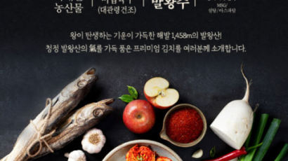 모나 용평, '발왕산 기품은김치' 리뉴얼...수국차 잎 활용 천연 단맛과 함께 업그레이드