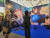 프리즈 런던 2023 갤러리현대 부스에서 선보인 김아영의 미디어아트와 월페이퍼 작품. 세계적인 미술관 테이트가 프리즈 런던에서 구입한 5명 작가 9점 작품 중에 이 작품들이 포함되었다. 문소영 기자