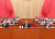 지난달 23일 베이징 인민대회당에서 개막한 제13차 전국부녀자연합회 전국대표자대회 개막식에 시진핑 중국 국가주석(가운데) 등 최고 지도부가 참석했다. [신화=연합뉴스]